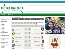 Tablet Screenshot of futboldacosta.com